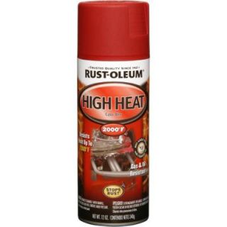 Rust Oleum Automotive 12 oz. High Heat Enamel Flat Red Spray (Case of 6) 248908