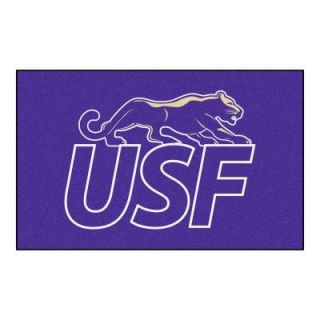 FANMATS NCAA University of Sioux Falls Purple 5 ft. x 8 ft. Area Rug 13868
