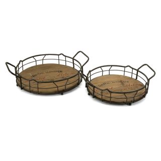 IMAX Traineur Serving Trays   Set of 2   Bowls & Trays