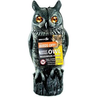 Bird X Great Horned Owl Decoy with Reflective Eyes