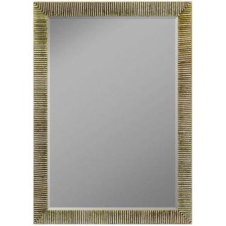 Second Look Mirrors Textured Silver Ribbed Framed Wall Mirror