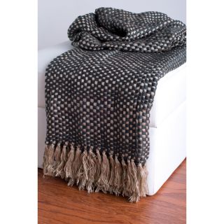 Rizzy Home Beige And Grey Decorative Throw