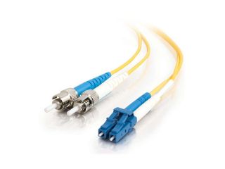 CABLES TO GO 37476 3m LC/ST Duplex 9/125 Single Mode Fiber Patch Cable   Yellow