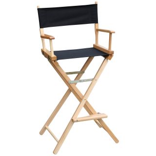 Gold Medal 30 in. Commercial Bar Height Director Chair   Personalization Option   Directors Chairs