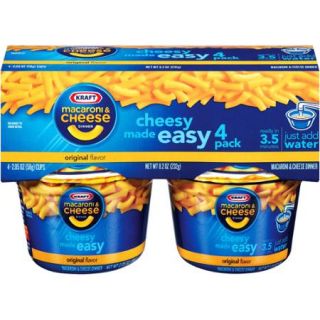 Kraft Easy Mac Macaroni & Cheese Dinners, 4ct