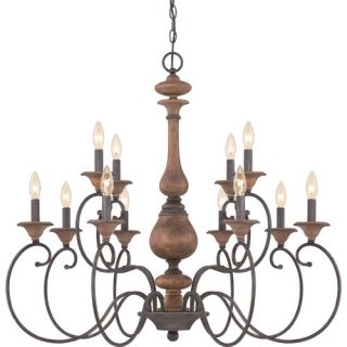 Auburn 12 Light Candle Chandelier by Quoizel