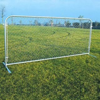 Portable Chain Link Fence Panels, Silver