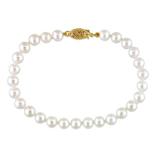14 mm sale $ 296 24 sale 14k gold freshwater pearl bracelet 7 8 mm