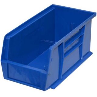 Storage Concepts 4 1/2 in. W x 10 7/8 in. D x 5 in. H Stackable Plastic Storage Bin in Blue (12 Pack) 225 QTB230
