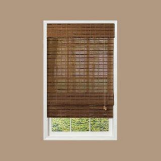 Radiance Pecan Havana Bamboo Roman Shade   58 in. W x 64 in. L 0215458