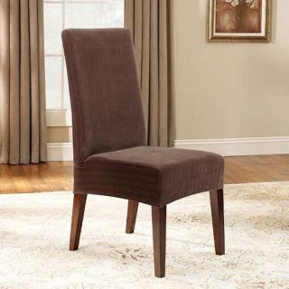 Sure Fit Stretch Pinstripe Short Dining Room Chair Slipcover