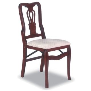 Stakmore Queen Anne Folding Chair   Cherry (Set of 2)