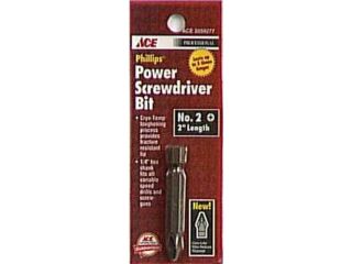 2" No.2 Phillips Power Screwdriver Bit ACE Screwdrivers 102326 082901035985