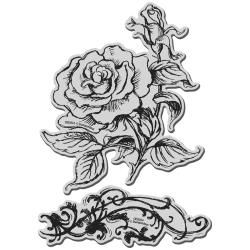 Stampendous Jumbo Cling Rubber Stamp Cottage Rose  