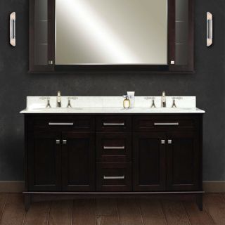 Water Creation Manhattan 60 Double Standard Bathroom Vanity Set