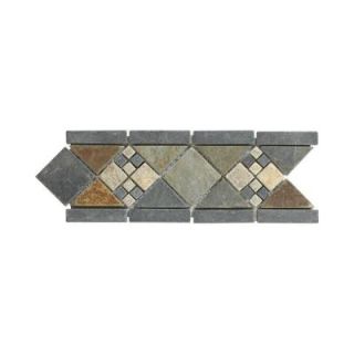 Jeffrey Court Yacht Harbor 4 in. x 12 in. x 8 mm Slate Strip Wall Accent 99017