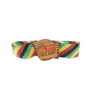 Beaded Retro Rasta Belt (Indonesia)