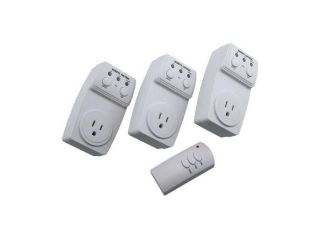 Wireless Remote Control Outlet 3 Pack   Remotely Control Power AC Electrical Switch Socket Plug On and Off For Indoor Home Light, Lamps, Appliance Wall Switch