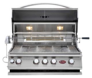 Cal Flame 4 Burner Built In Gas Grill with Rotisserie
