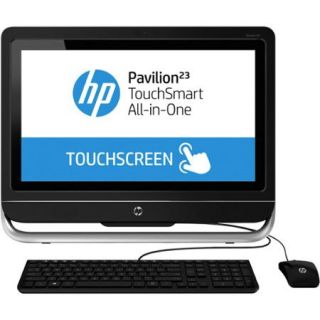 Refurbished HP Black TouchSmart Pavilion 2ff3 h027c All in One Desktop PC with Intel Core i3 4130T Processor, 8GB Memory, 23" Touchscreen, 1TB Hard Drive and Windows 8.1