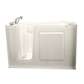 Safety Tubs Value Series 51 in. x 31 in. Walk In Soaking Tub in Biscuit SSA5131LS BC