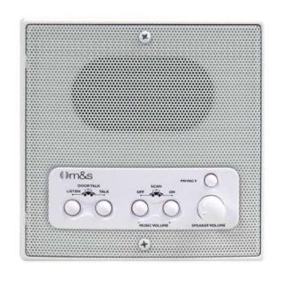 M&S Systems Weather Resistant Remote Station Speaker, White