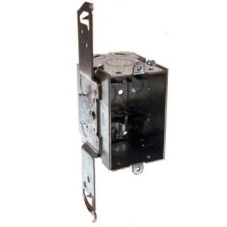 2 3/4 in. Deep Gangable Switch Box with Armored Cable/Metal Clad/Flex Clamps and TS Bracket Set Back 1/2 in. 574