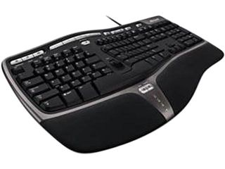 Microsoft Natural Ergonomic Keyboard 4000 B2M 00013 Black 104 Normal Keys USB Wired Ergonomic Keyboard   English (Canada) Localization