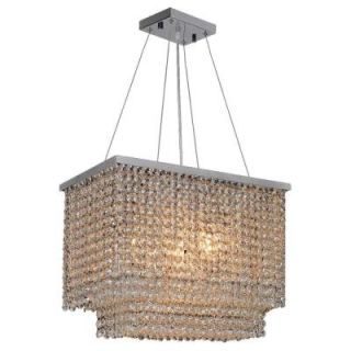 Worldwide Lighting Prism Collection 6 Light Chrome Chandelier W83751C16