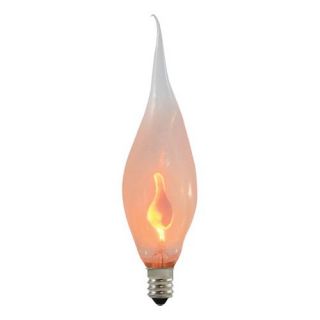 Bulbrite 3W Silicone Flicker Flame Incandescent Chandelier Light Bulb   20 pk.   Light Bulbs