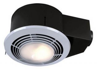 Broan Nutone QT9093WH Bathroom Heat / Fan / Light / Night Light with Switch   Exhaust Fans