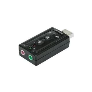 Manhattan Hi Speed USB 3D 7.1 Sound Adapter   7.1 Sound Channels   External   USB 2.0   1 x Number of Microphone Ports  