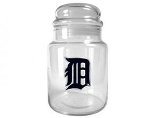 Detroit Tigers   31oz Glass Candy Jar   Primary Logo