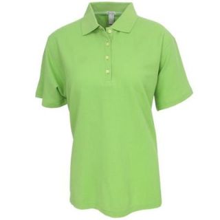 Page & Tuttle Women's Pima Cotton Solid Polo Golf Shirt, X Small Green  