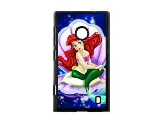 Artistic Design The Little Mermaid Ariel Background Case Cover for Nokia Lumia 520  Personalized Hard Cell Phone Back Protective Case Shell Perfect as gift