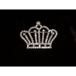 Silverplated Crystal Crown Pin   Shopping   The s