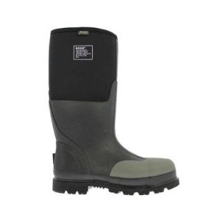 BOGS Forge Steel Toe Men 16 in. Size 7 Black Waterproof Rubber with Neoprene Boot 69172 001 07