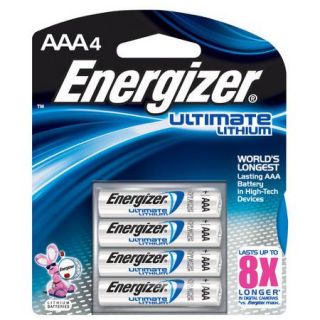 Energizer Ultimate Lithium AAA Battery 4 Pack