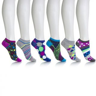 Curations Caravan 6 pk Multiprint No Show Socks   7889812