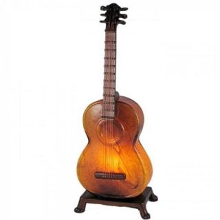 Standard Specialty 1370 Pretty Accoustic Guitar Amber Swirl Table Lamp