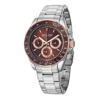 SO&CO New York Mens Monticello Quartz Stainless Steel Day and Date
