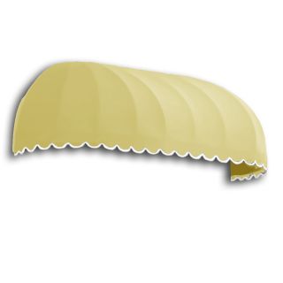 Awntech 364.5 in Wide x 48 in Projection Yellow Solid Elongated Dome Window/Door Awning