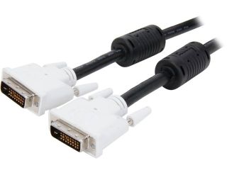 StarTech DVIDDMM40 Black 40 ft. 1 x 25 pin DVI D (Dual Link) Male to 1 x 25 pin DVI D (Dual Link) Male M M DVI D Dual Link Digital Video Monitor Cable   M/M