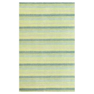 Kas Rugs Pinstripe Green 5 ft. x 8 ft. Area Rug DISCONTINUED LOF20885X8