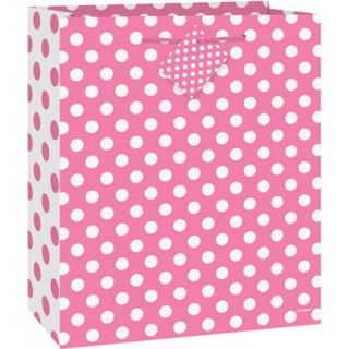 Hot Pink Polka Dot Gift Bag