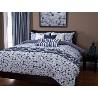 SIS Covers Anchor's Away Blue Duvet Set   Bedding and Bedding Sets