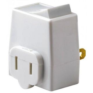 Leviton C22 1469 00W 13 Amp 125 Volt White Plug In Outlet Switch Tap