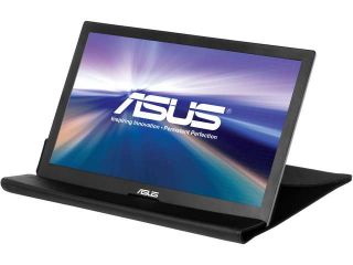 ASUS MB168B Silver / Black 15.6" 11ms Widescreen LED Backlight HD Portable USB powered Monitor 200 cd/m2 500:1