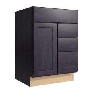 Cardell Pallini 24 in. W x 34 in. H Vanity Cabinet Only in Ebon Smoke VCD242134DR3.AE0M7.C64M