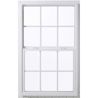 ThermaStar by Pella Vinyl Double Pane Annealed Single Hung Window (Rough Opening 36 in x 38 in; Actual 35.5 in x 37.5 in)